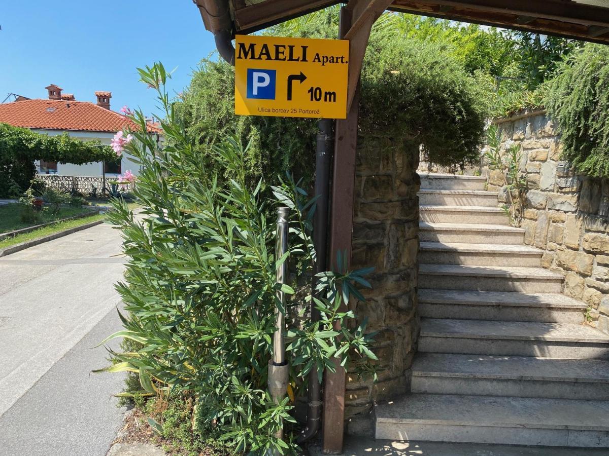 Maeli Apartment Lucija Eksteriør billede